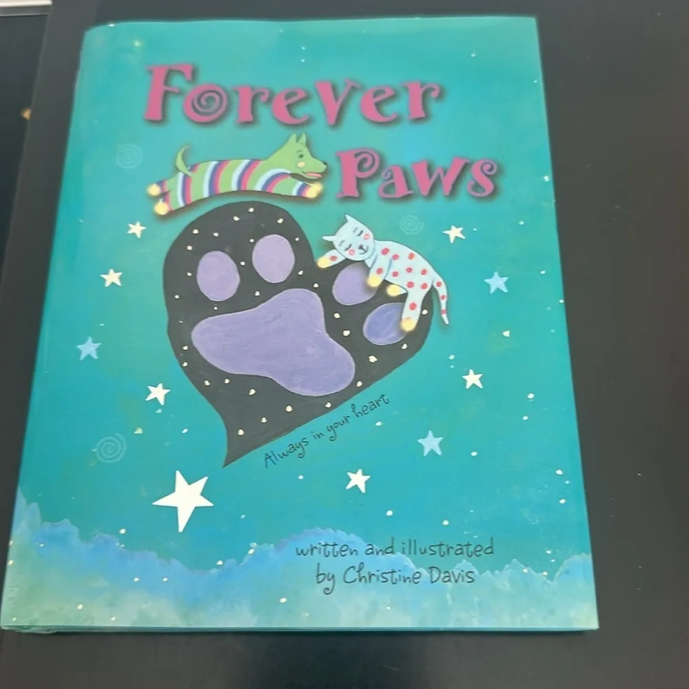 Forever paws pet grieving book and in loving memory candle